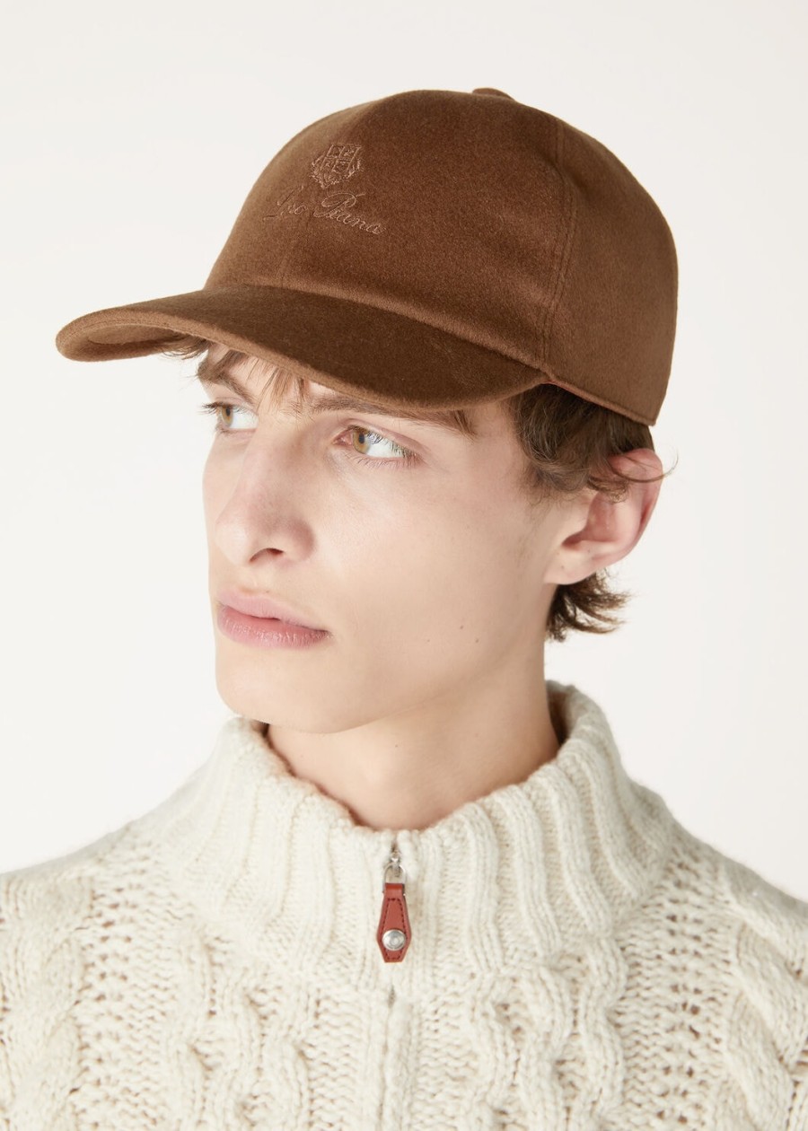 czapka baseballowa z kaszmiru – storm system chestnut