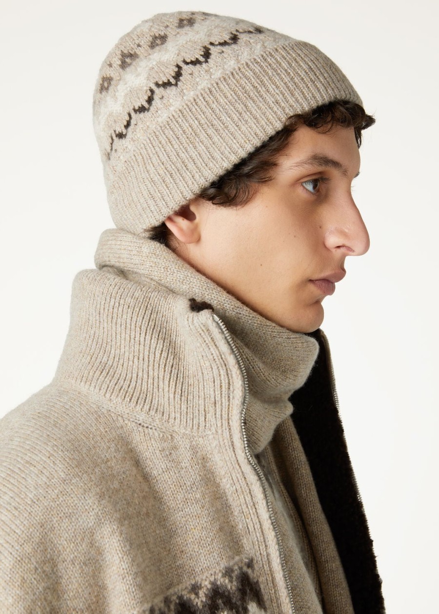 alpe pile beanie cashmere beigeshadow melange