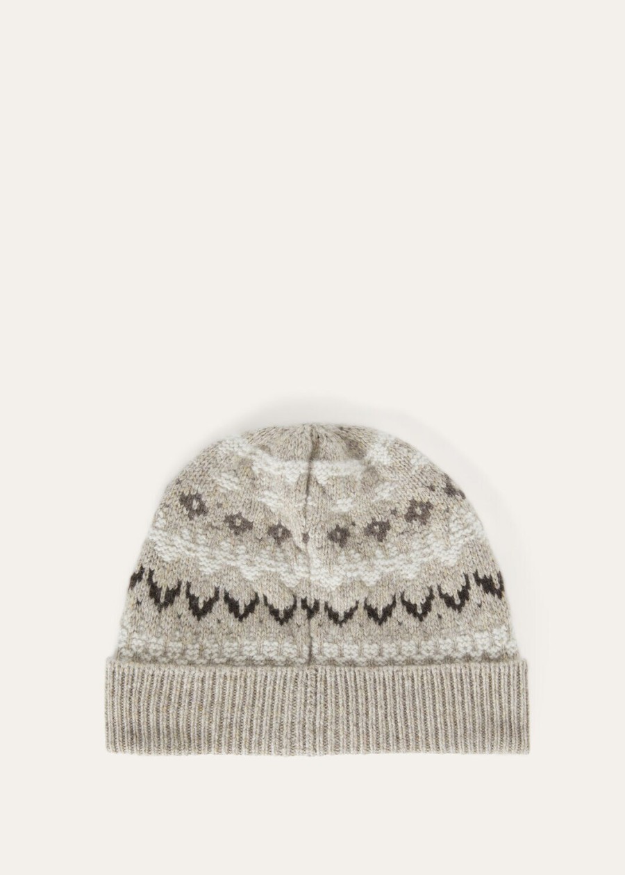 alpe pile beanie cashmere beigeshadow melange