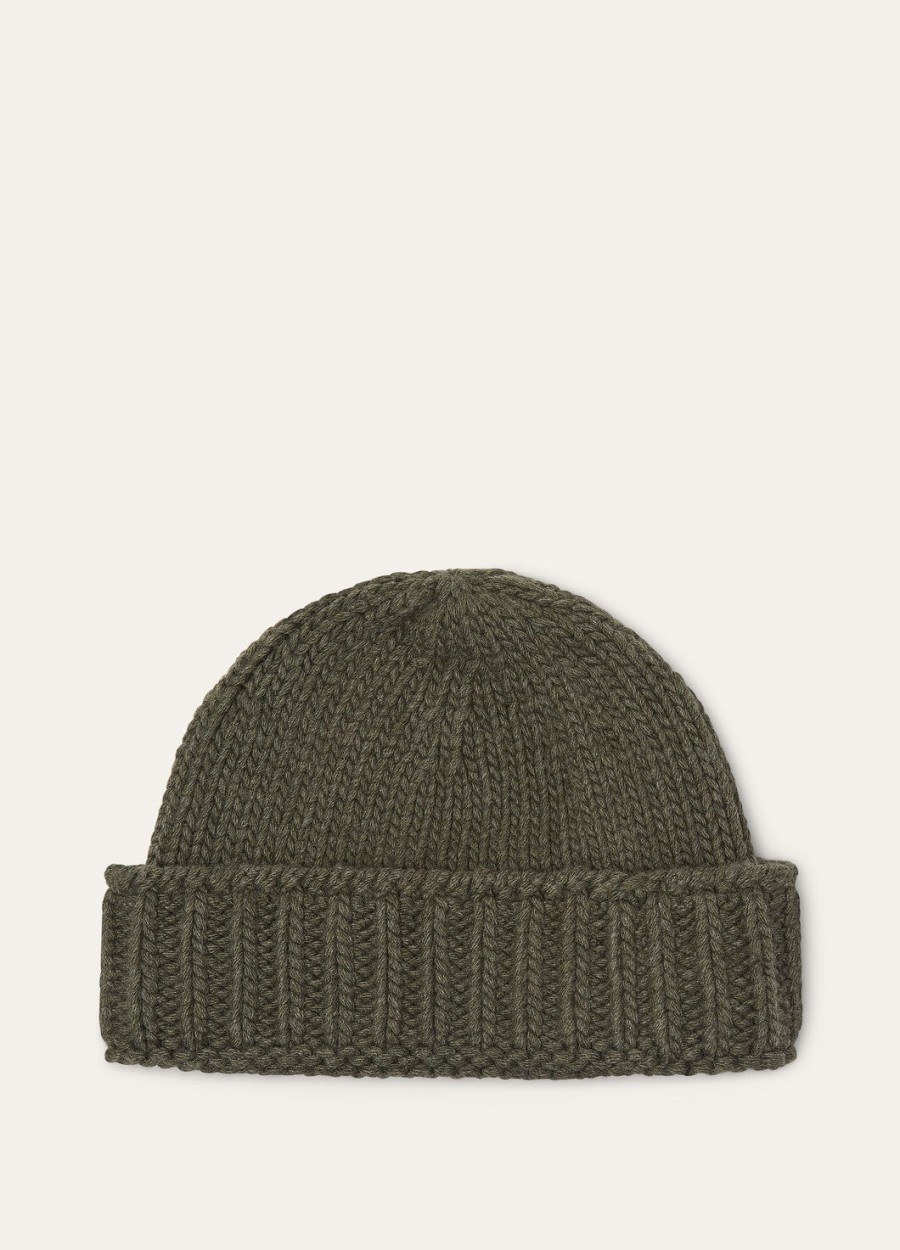 alpe di mera beanie cashmere underwater green