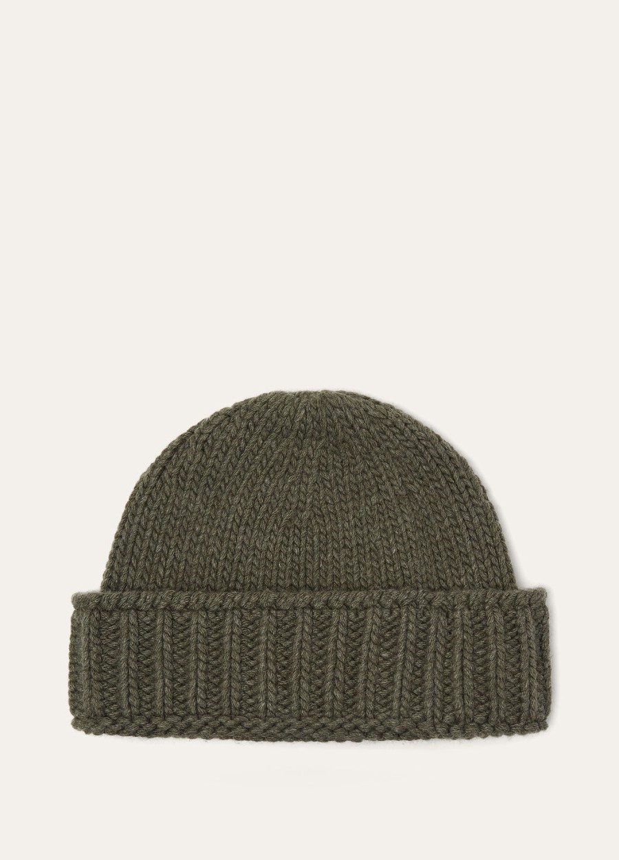 alpe di mera beanie cashmere underwater green