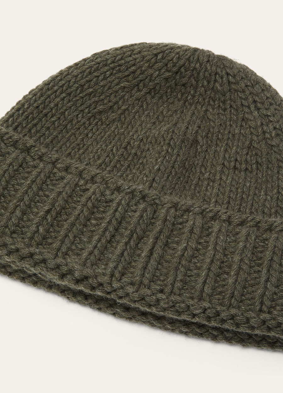 alpe di mera beanie cashmere underwater green
