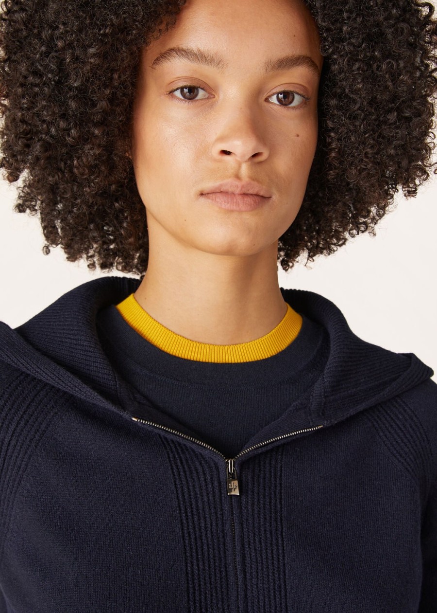 merano bomber baby cashmere navy blue
