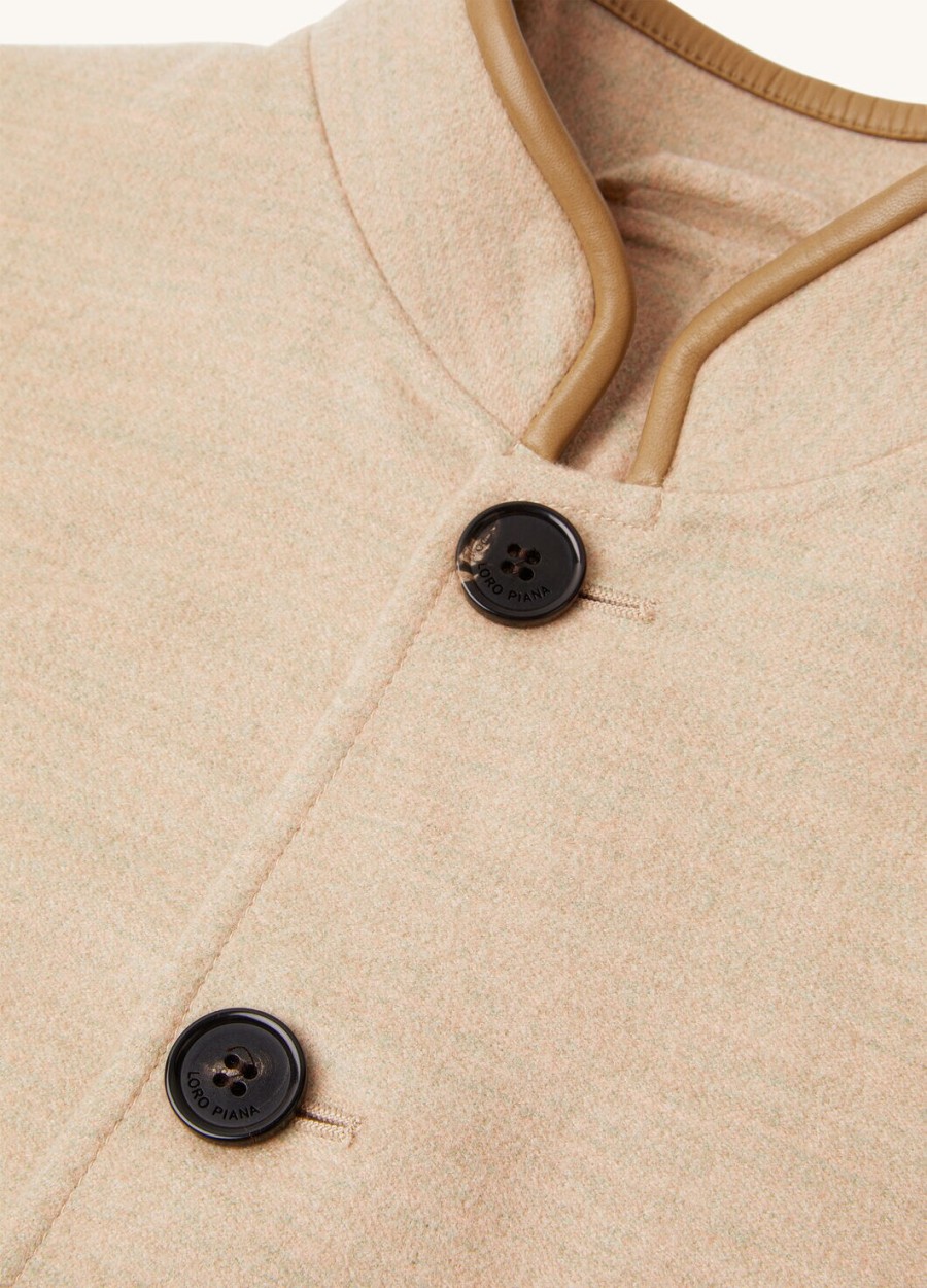 kurtka mini spagna cashmere w kolorze różowego granitu melanżowego