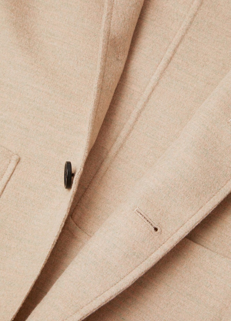 kurtka mini spagna cashmere w kolorze różowego granitu melanżowego