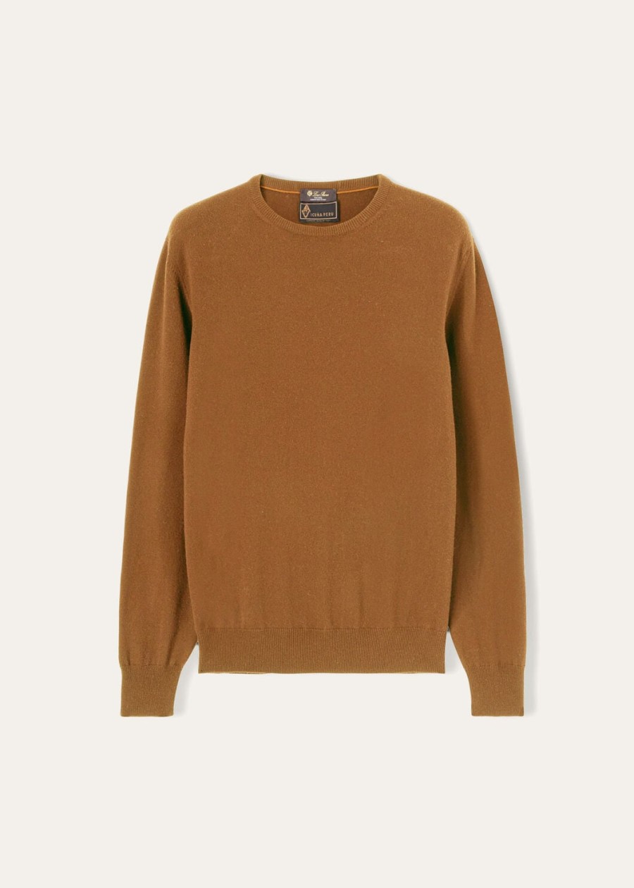klasyczny crewneck vicuña natural medium vicuña
