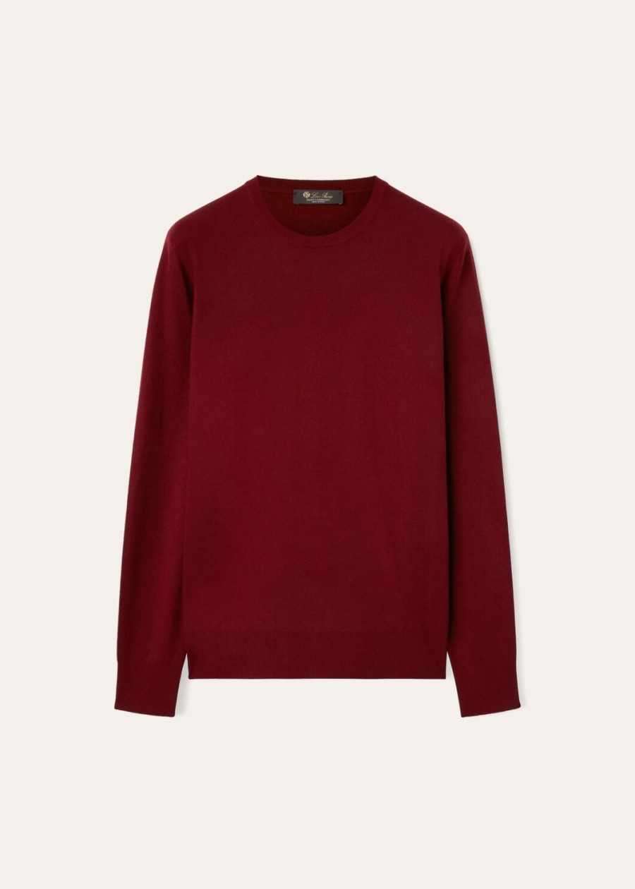 superlekka bluza z okrągłym dekoltem baby cashmere plain tibetan red