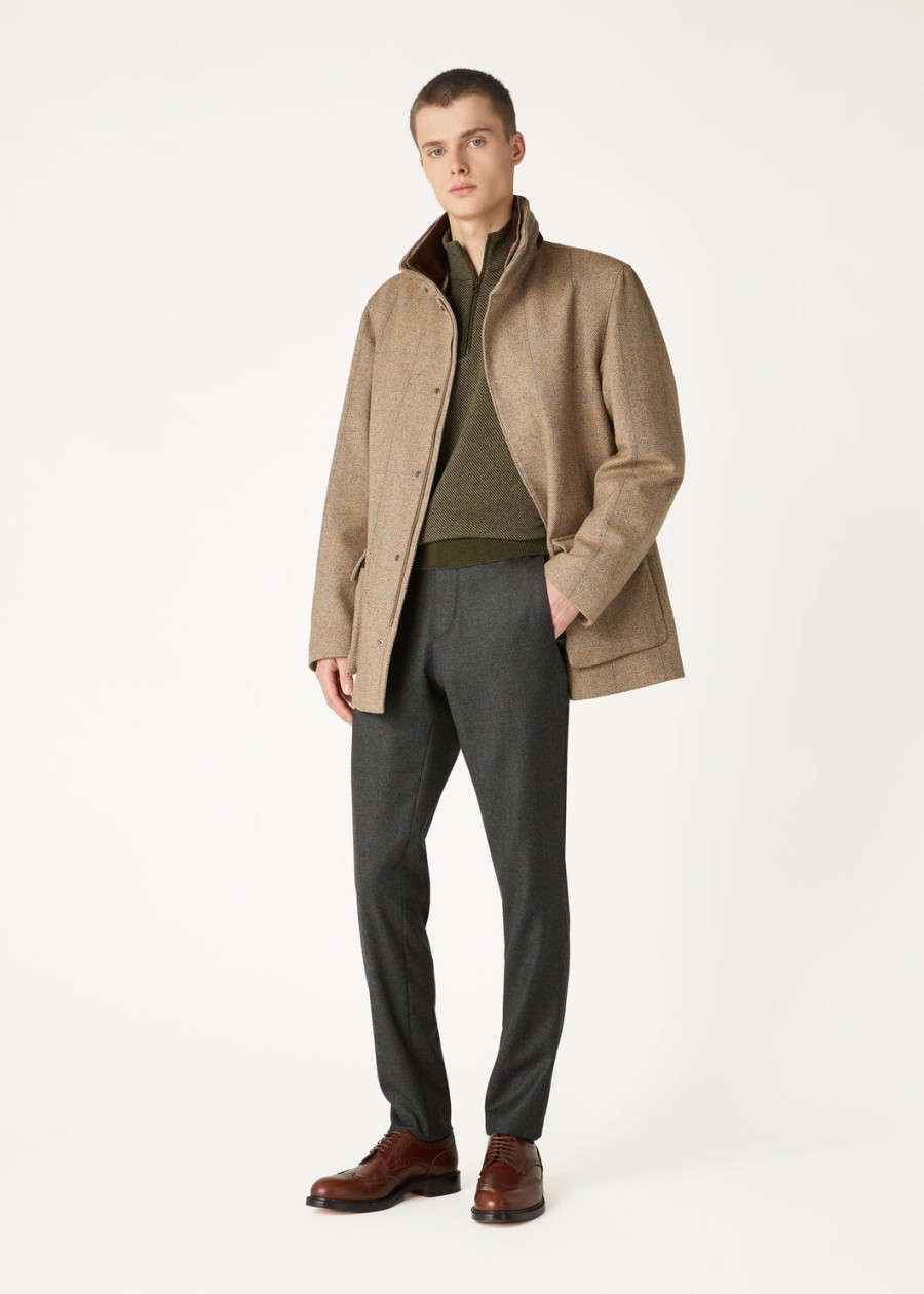 sweter roadster mezzocollo cashmere cypres melangeroissant melange