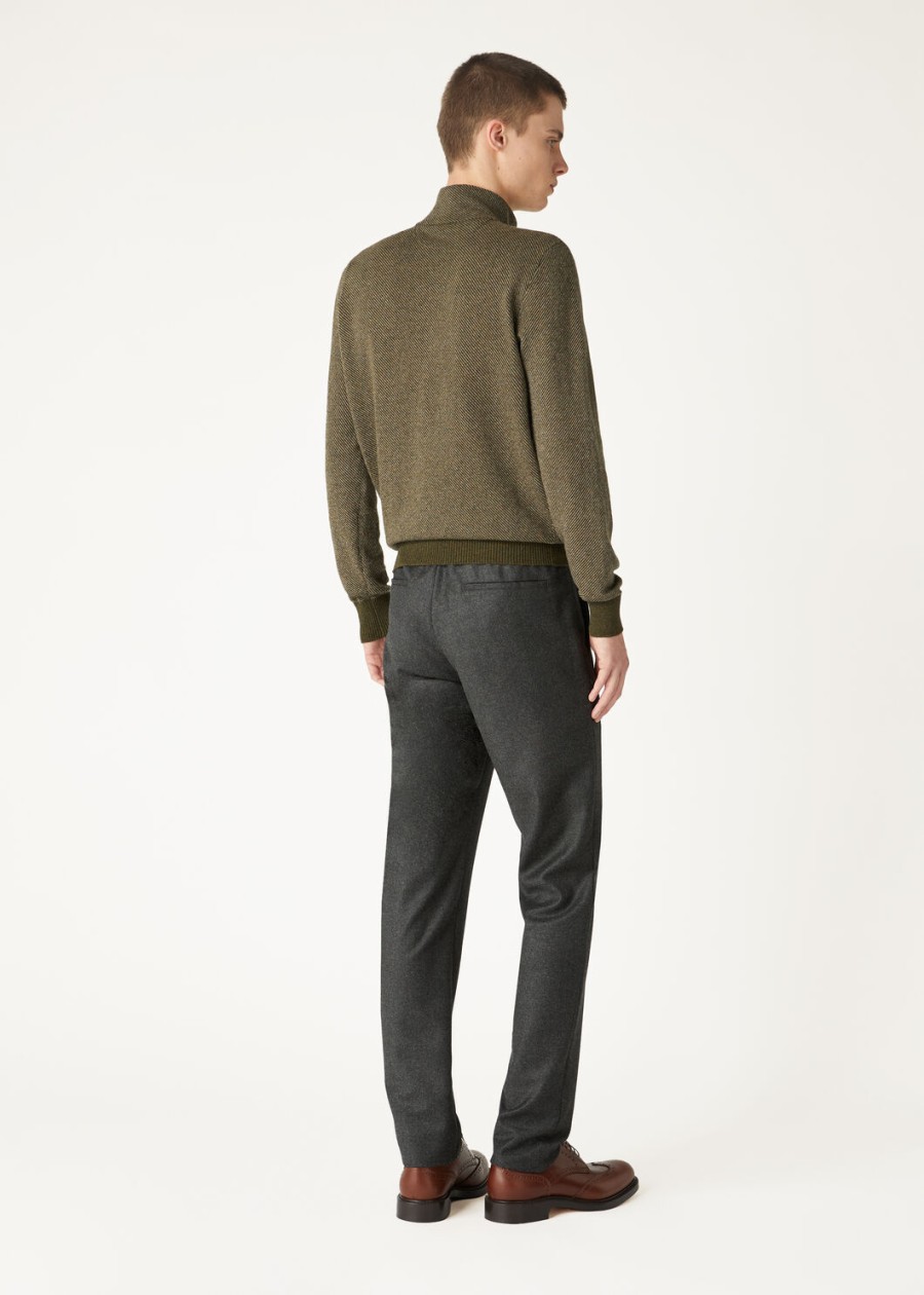 sweter roadster mezzocollo cashmere cypres melangeroissant melange