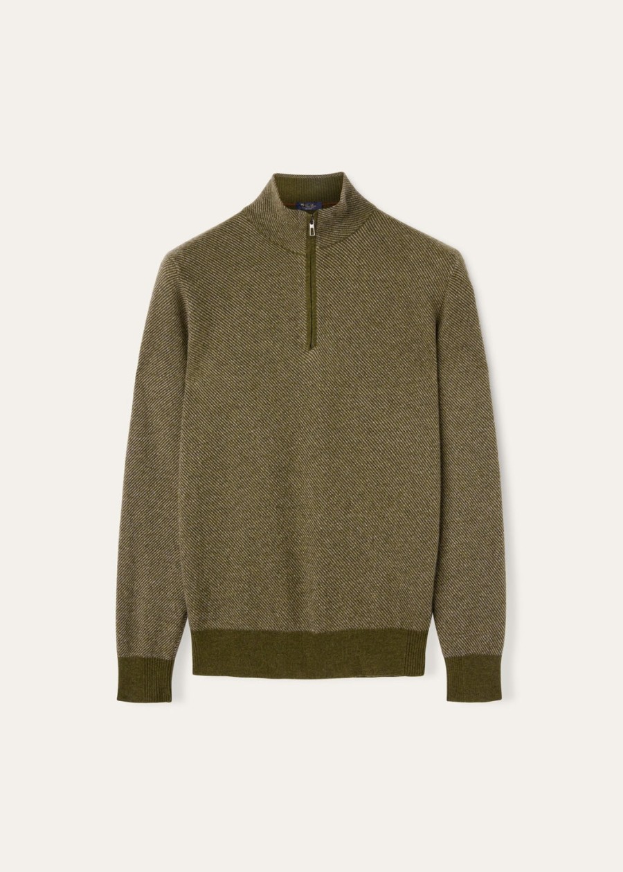 sweter roadster mezzocollo cashmere cypres melangeroissant melange