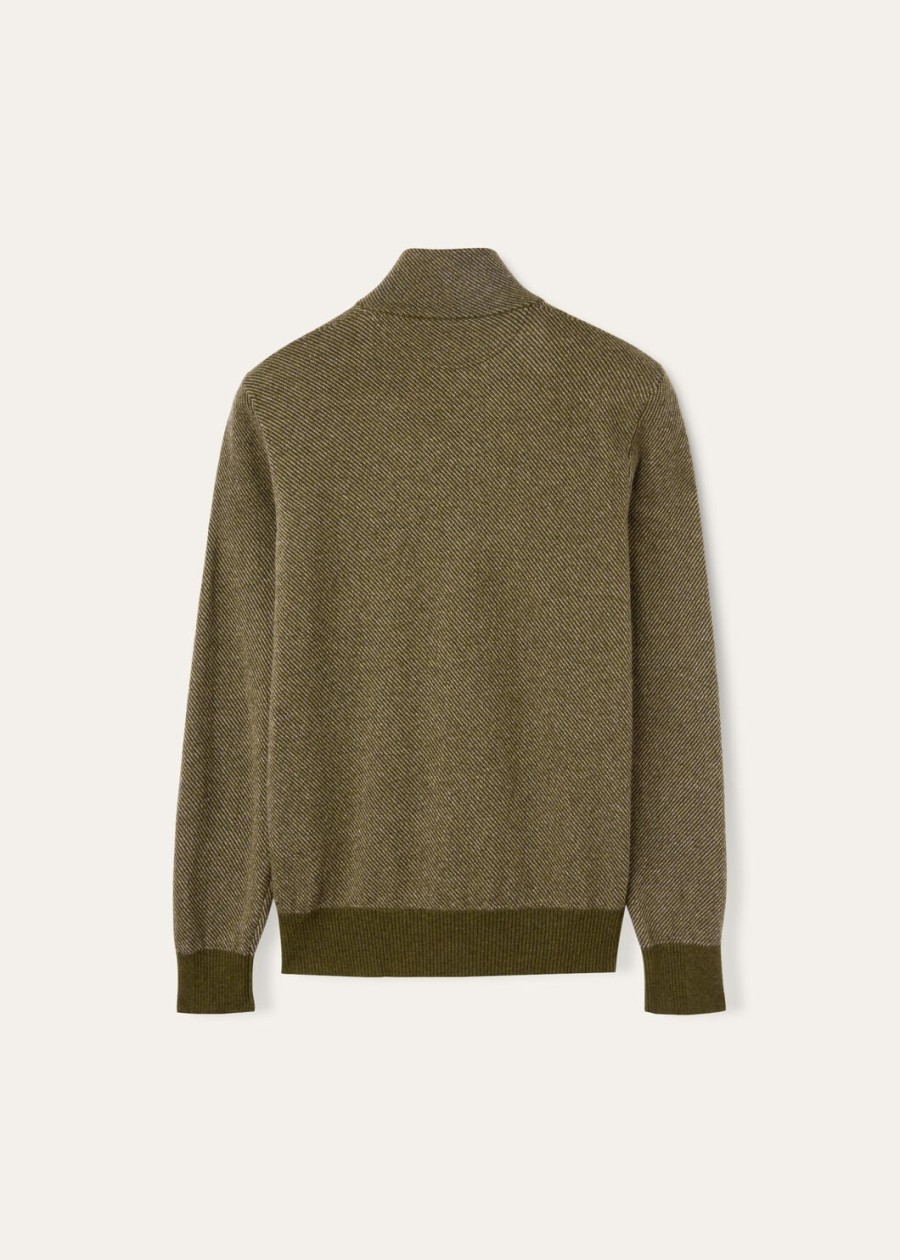 sweter roadster mezzocollo cashmere cypres melangeroissant melange