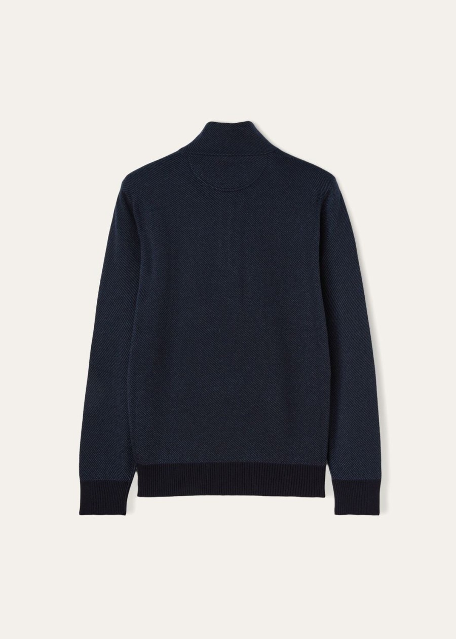 sweter roadster mezzocollo cashmere w kolorze granatowymniebieskim reserve