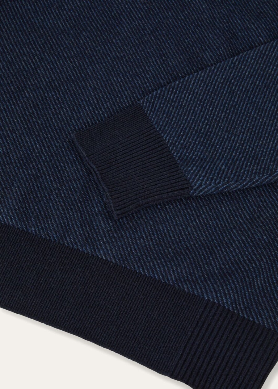 sweter roadster mezzocollo cashmere w kolorze granatowymniebieskim reserve