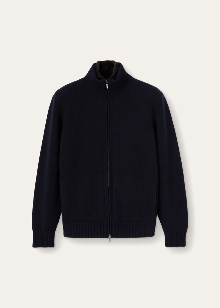 kurtka bomberka colman baby cashmere w kolorze granatowym