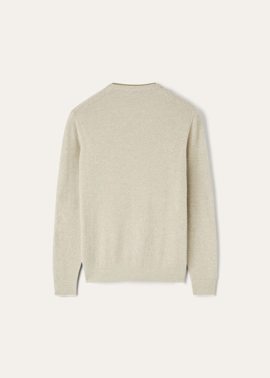 city pull crewneck baby cashmere white snowcoriander seeds melange