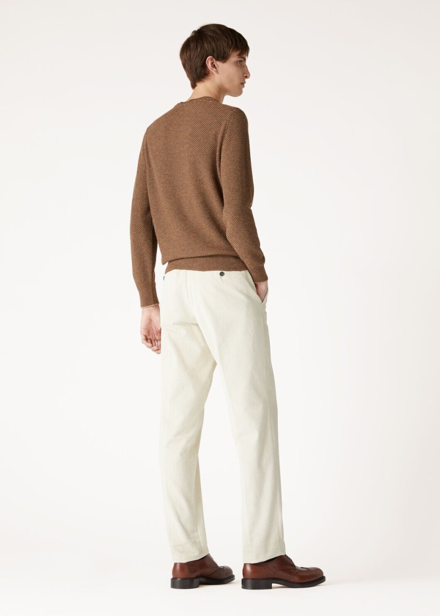 bluzka city pull crewneck baby cashmere golden wheatcocoa truffle