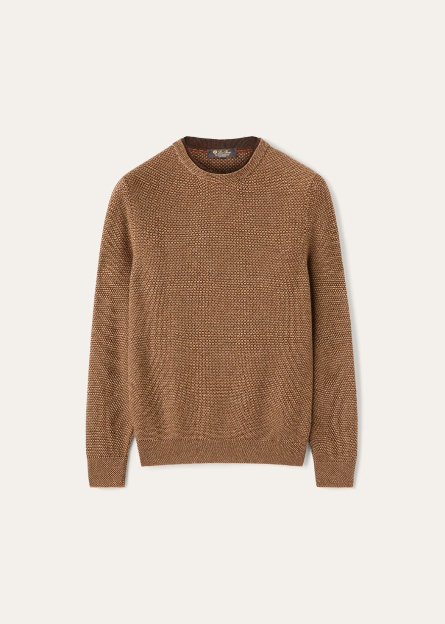 bluzka city pull crewneck baby cashmere golden wheatcocoa truffle