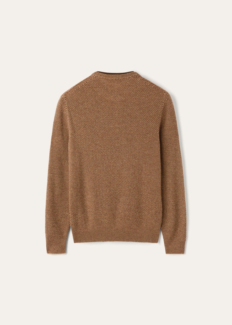 bluzka city pull crewneck baby cashmere golden wheatcocoa truffle