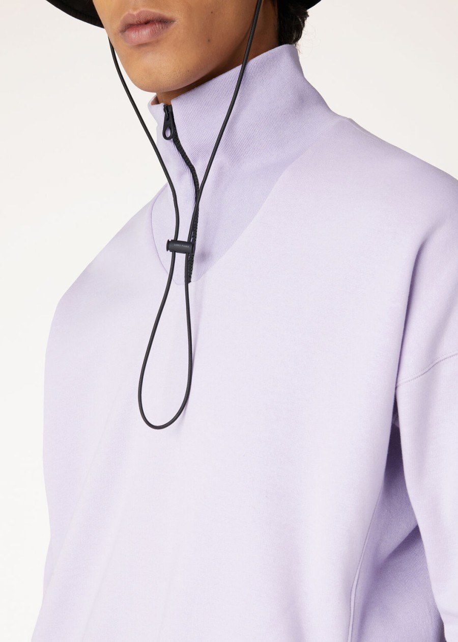 sweter larecchio cotton cashmere periwinkle