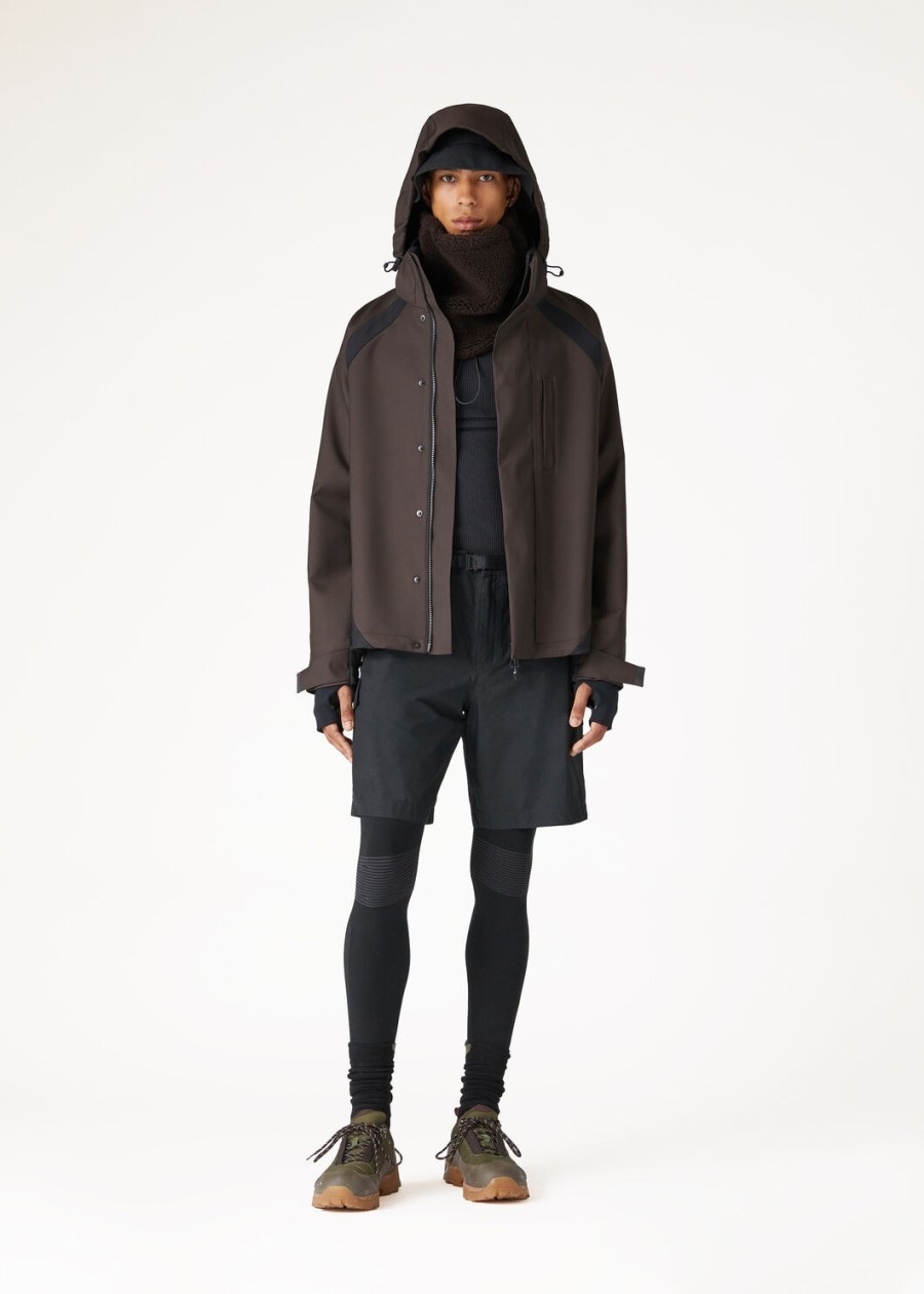 lagorai crewneck silk black sand