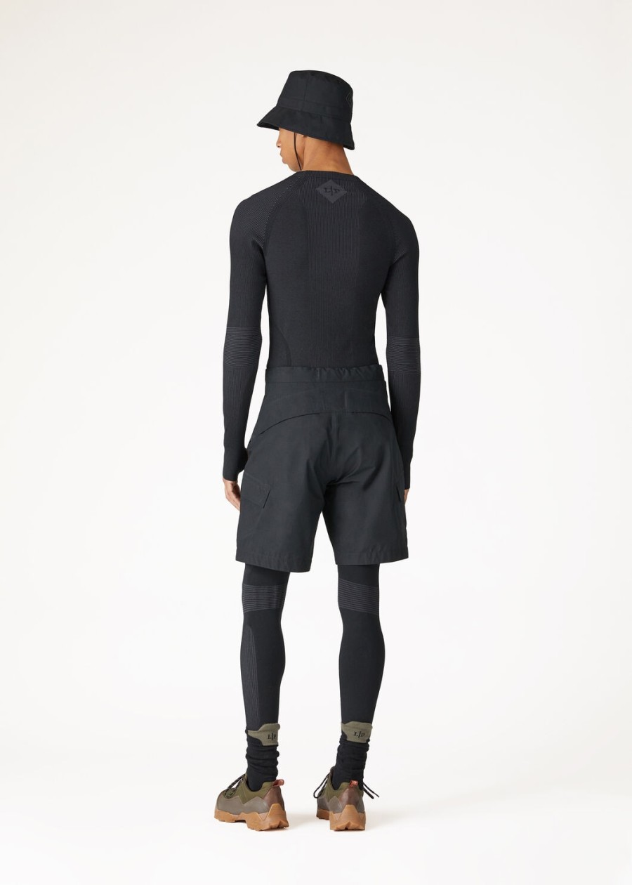 lagorai crewneck silk black sand