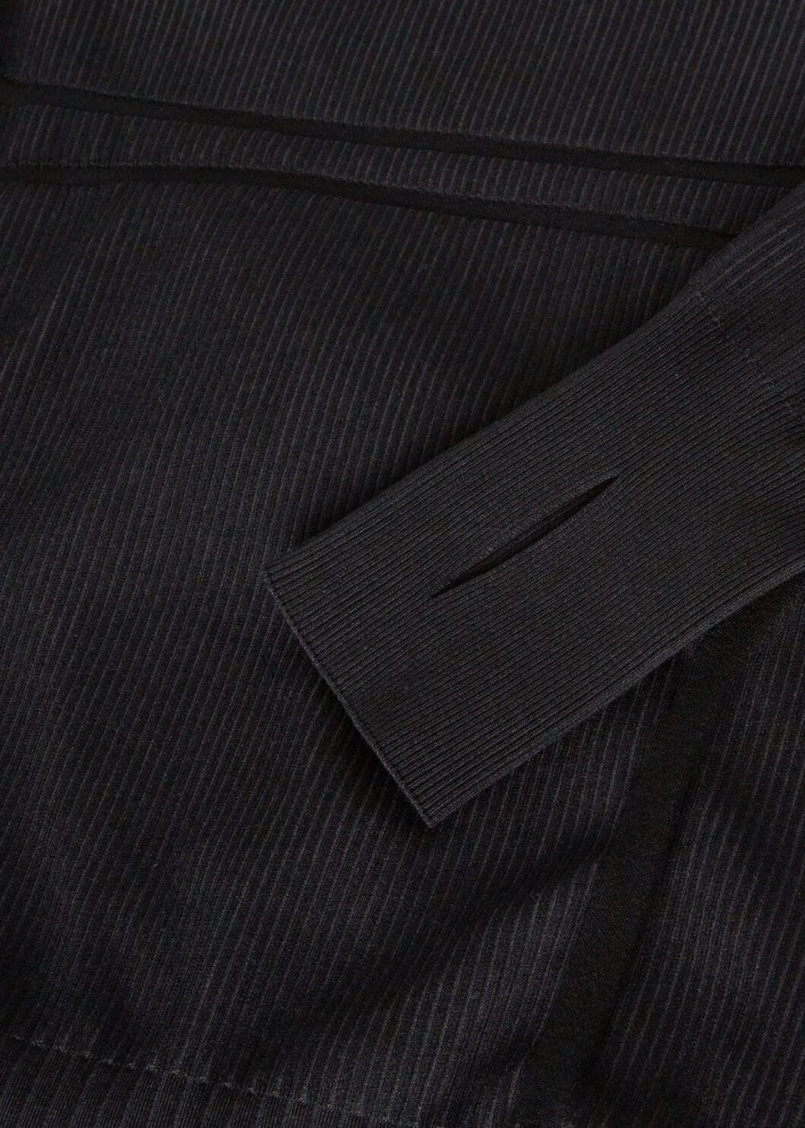 lagorai crewneck silk black sand