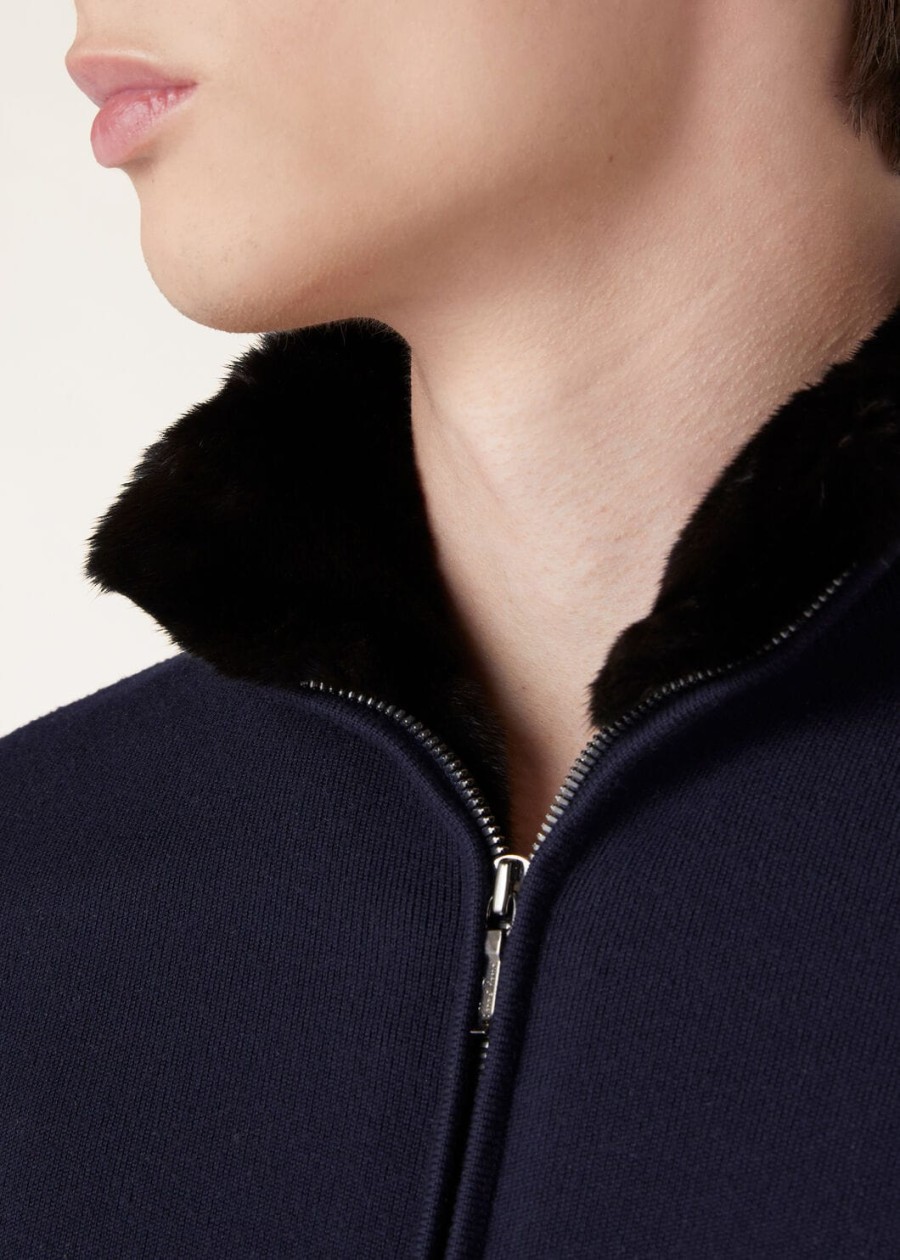 shiretoko the gift of kings bomber navy blue