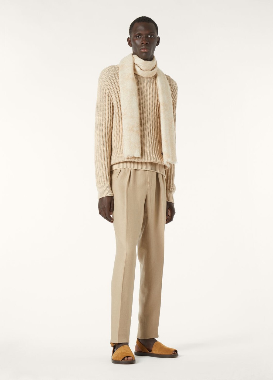 naturalny pergamin bawełniany moltrasio crewneck