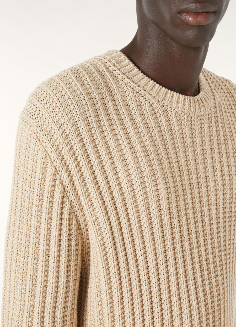 naturalny pergamin bawełniany moltrasio crewneck