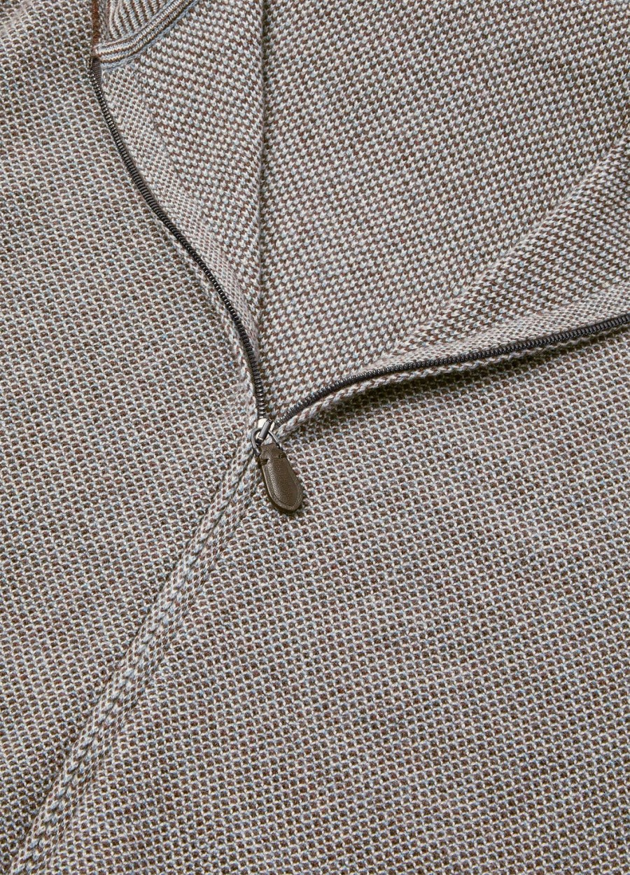 kurtka bomberka z kapturem varallo baby cashmere waves on the cliff