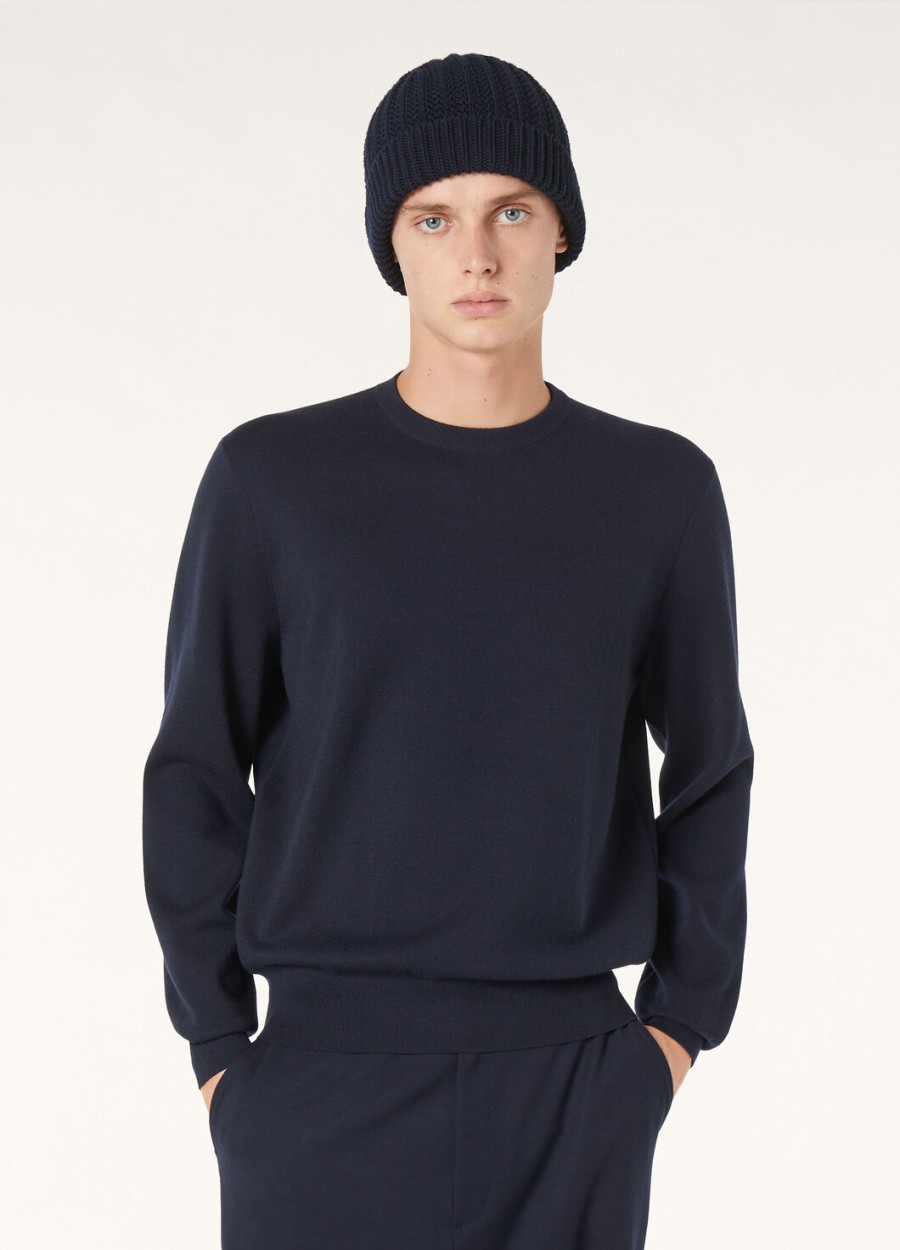 empire the gift of kings bluza z okrągłym dekoltem wish navy wool
