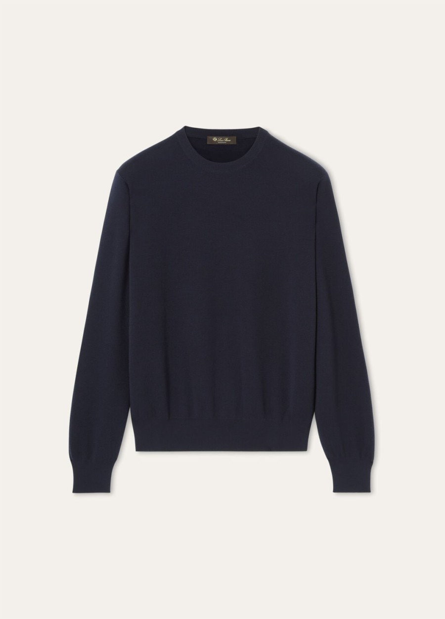empire the gift of kings bluza z okrągłym dekoltem wish navy wool