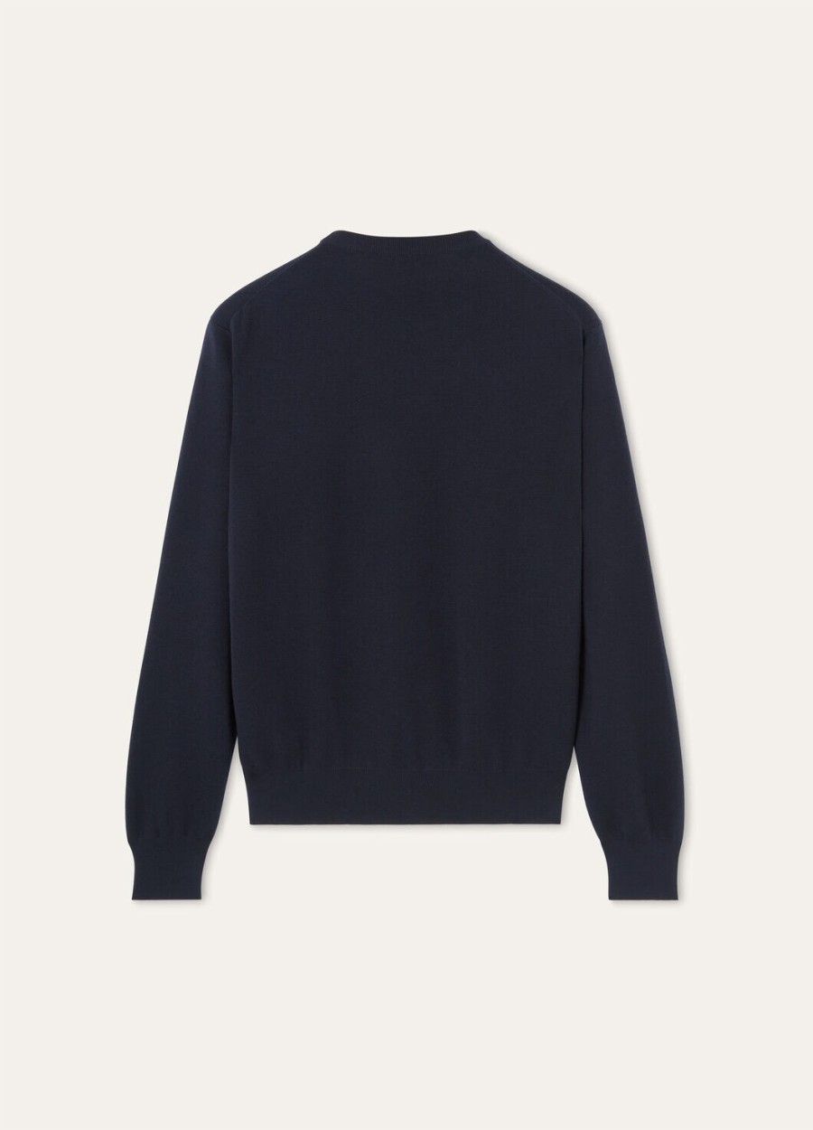 empire the gift of kings bluza z okrągłym dekoltem wish navy wool