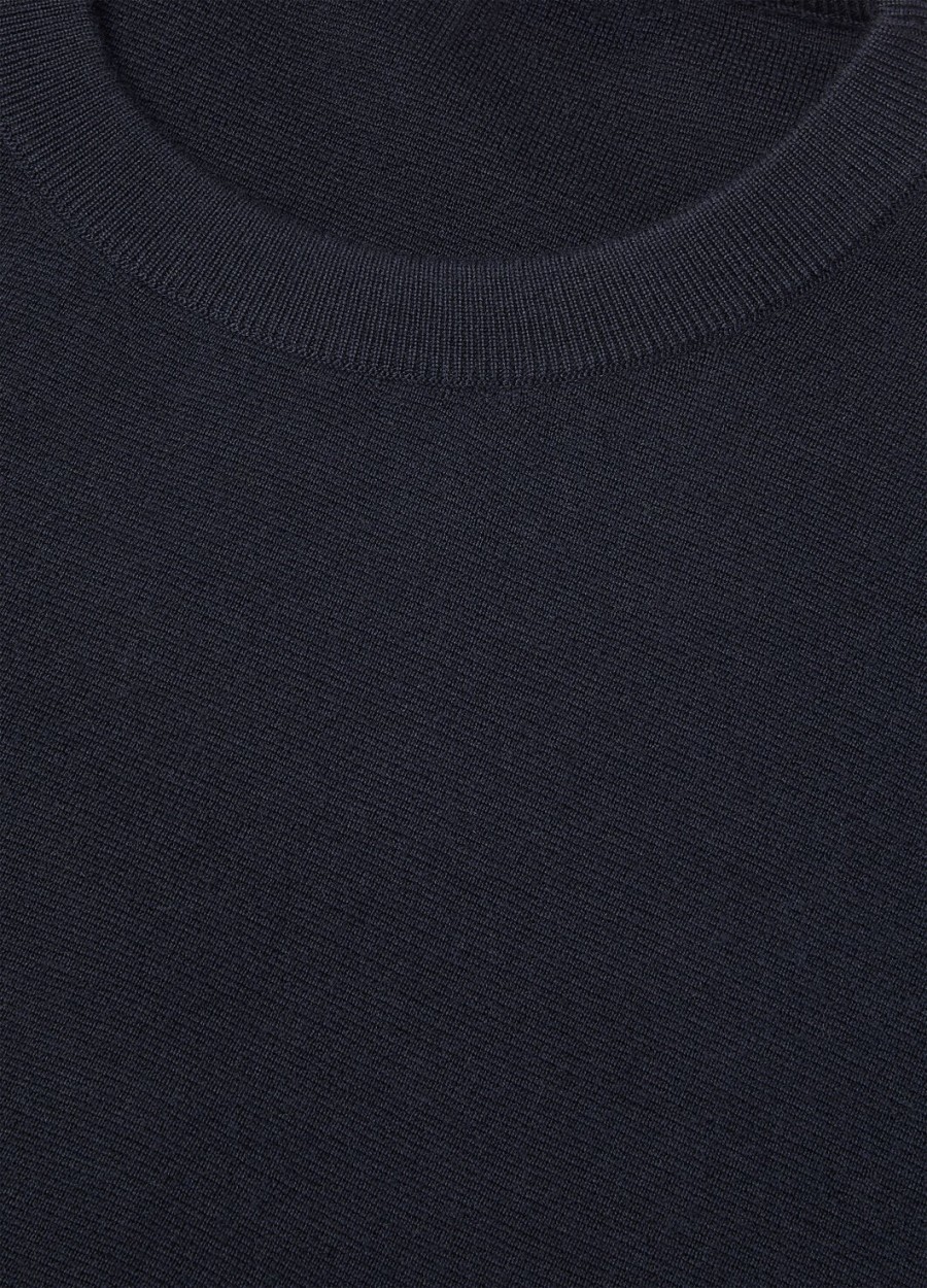 empire the gift of kings bluza z okrągłym dekoltem wish navy wool