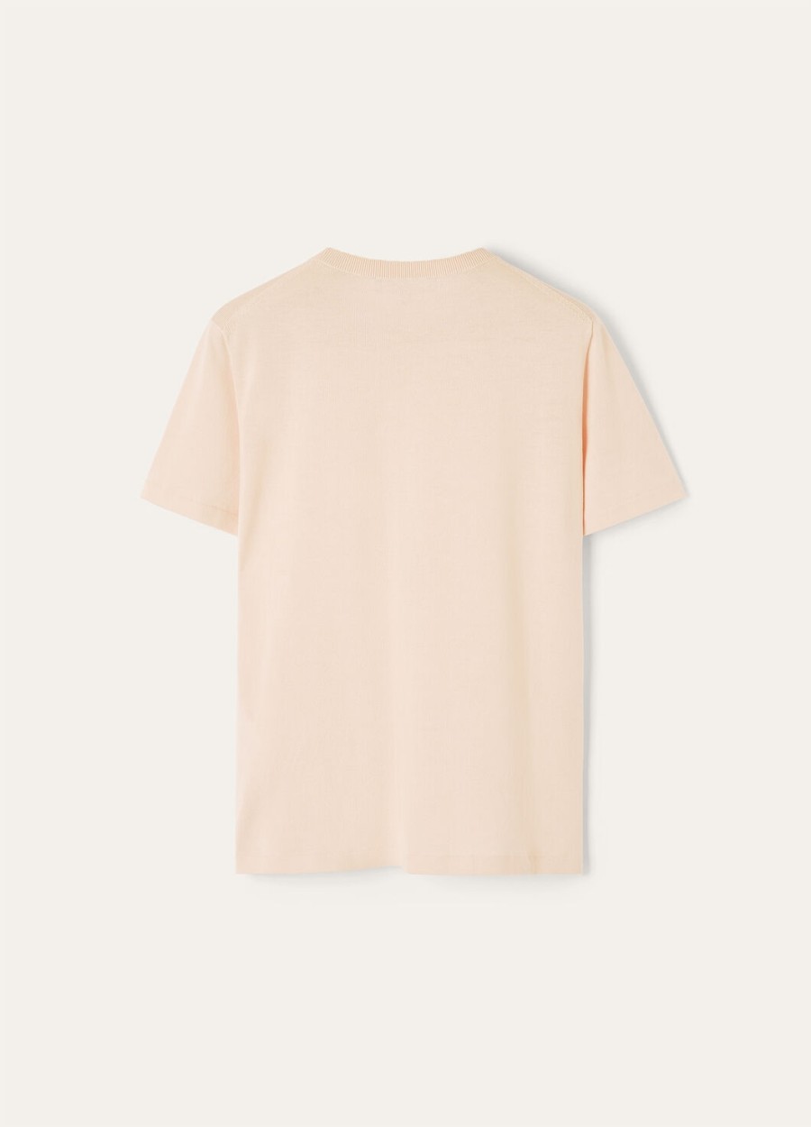 angera cotton crewneck pink rice