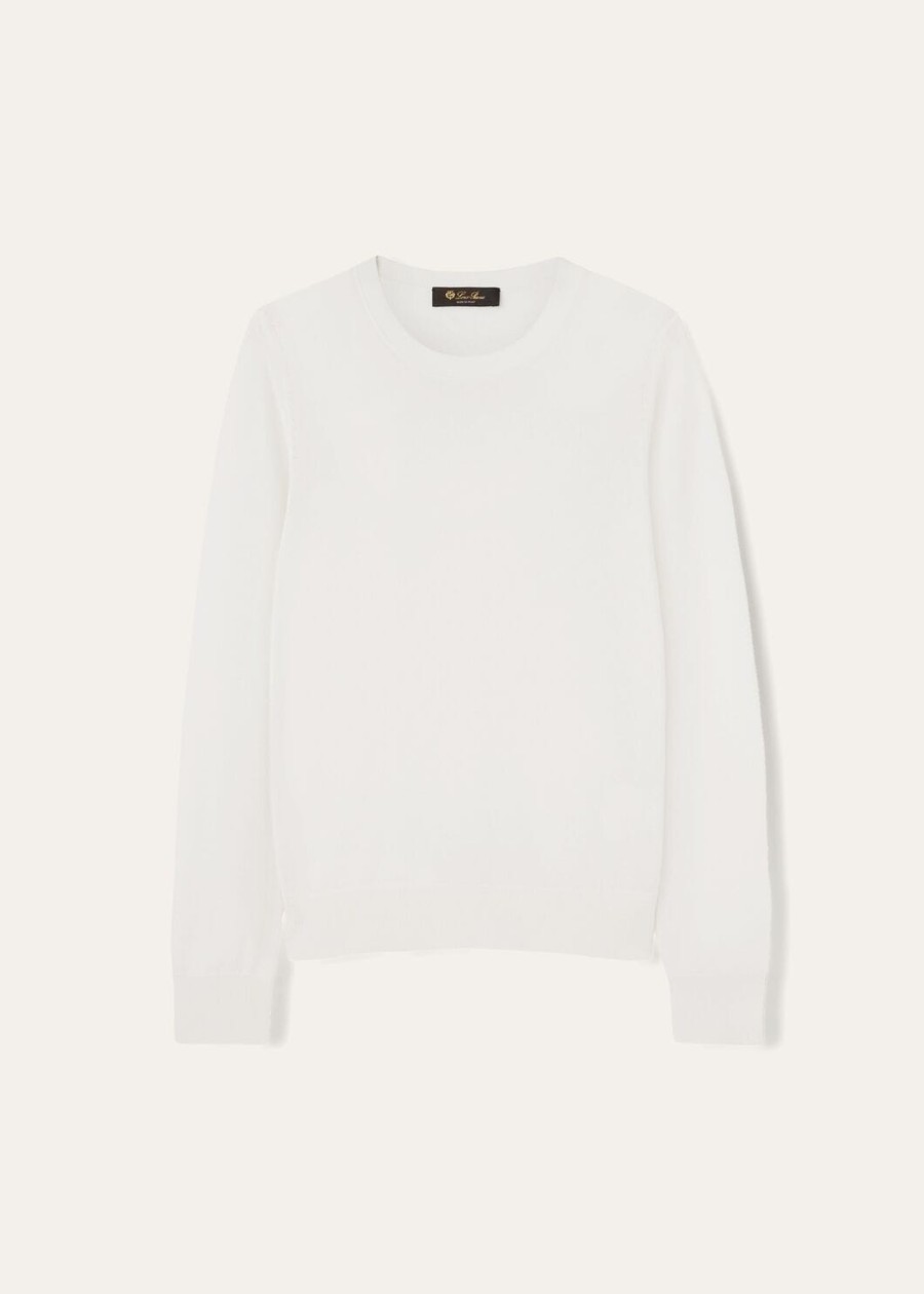 neo piuma crewneck cashmere white