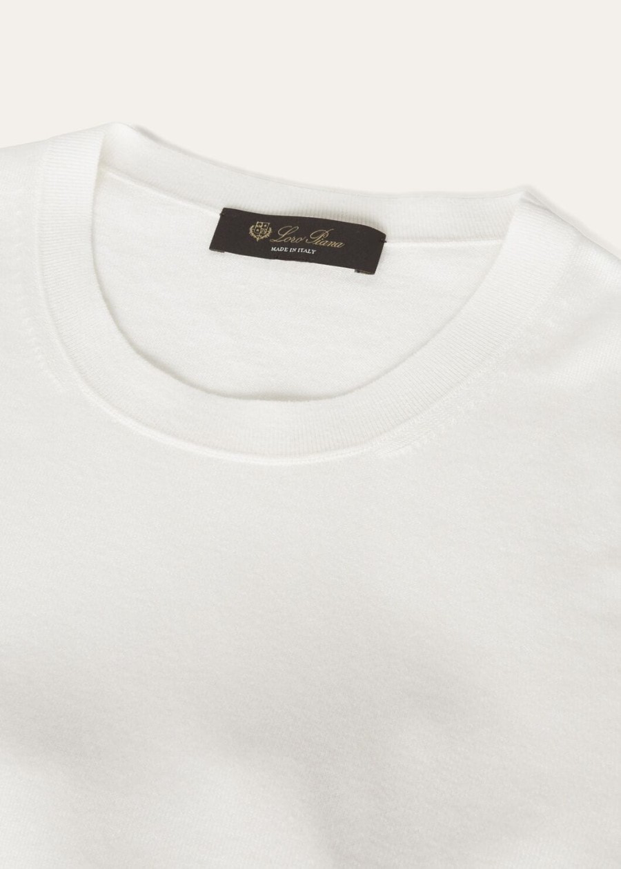 neo piuma crewneck cashmere white