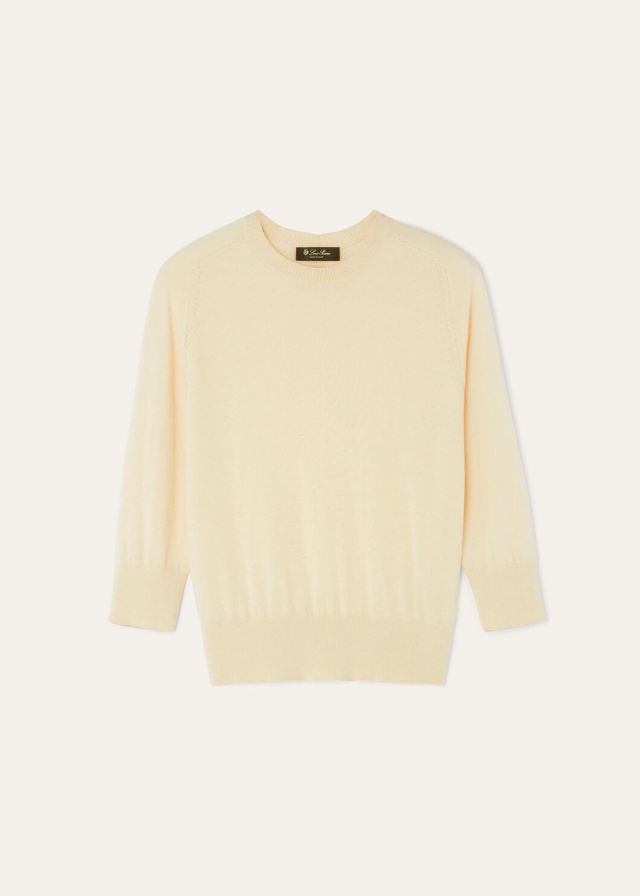 piuma crewneck cashmere soft butter