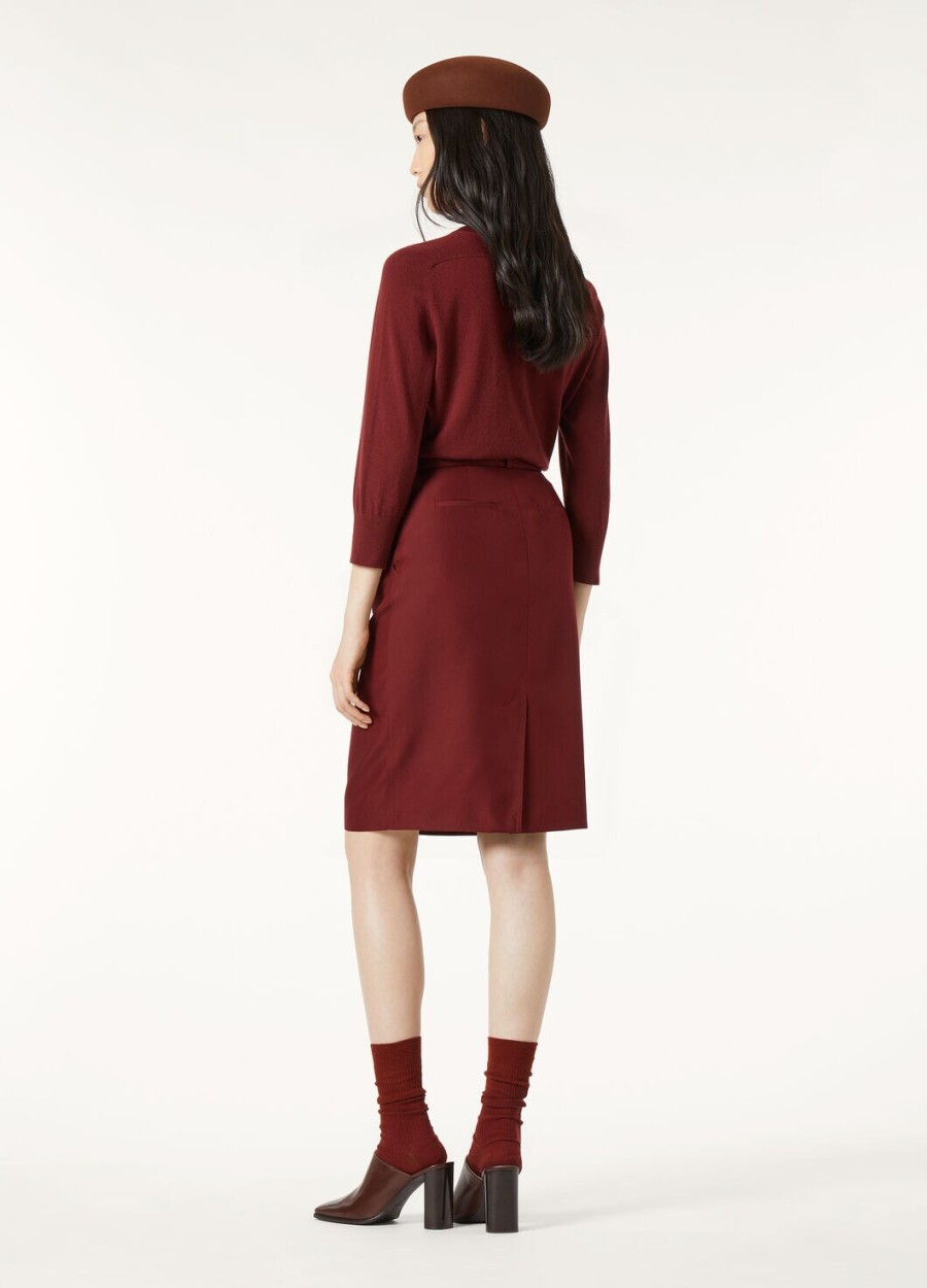 piuma crewneck cashmere deep maroon
