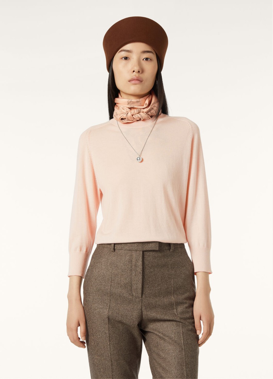 piuma crewneck cashmere soft pinkish