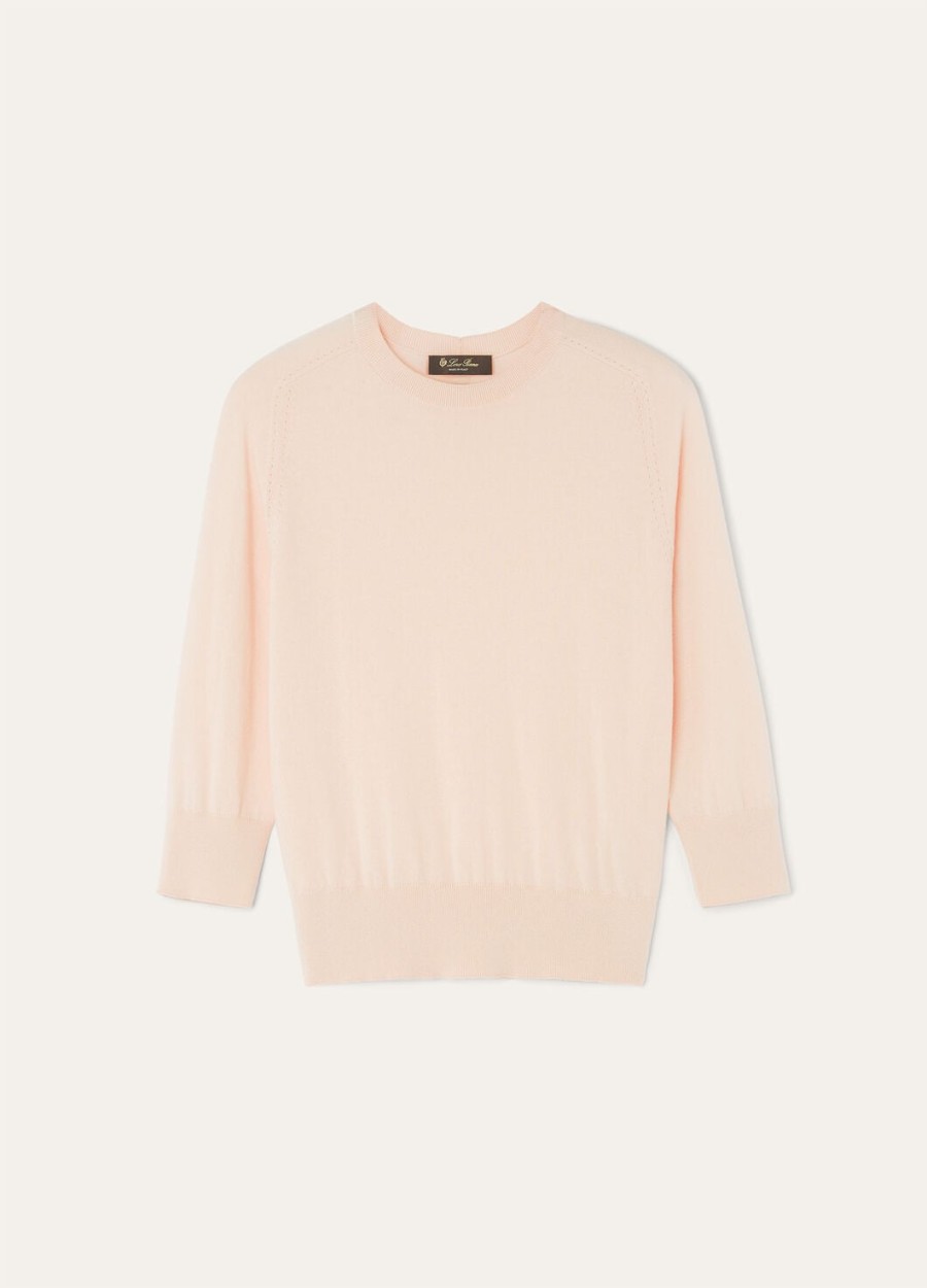 piuma crewneck cashmere soft pinkish