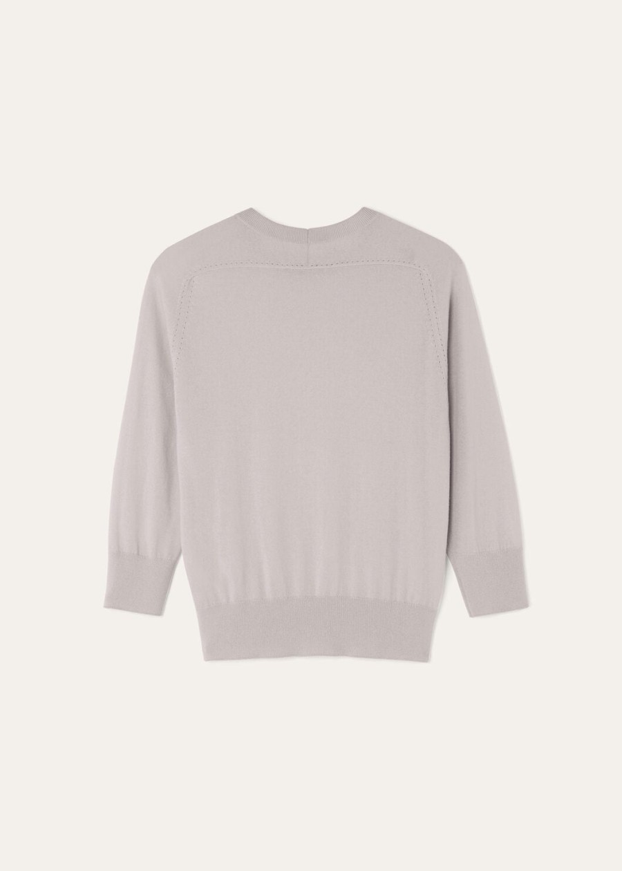 piuma crewneck cashmere azure greydenim blue
