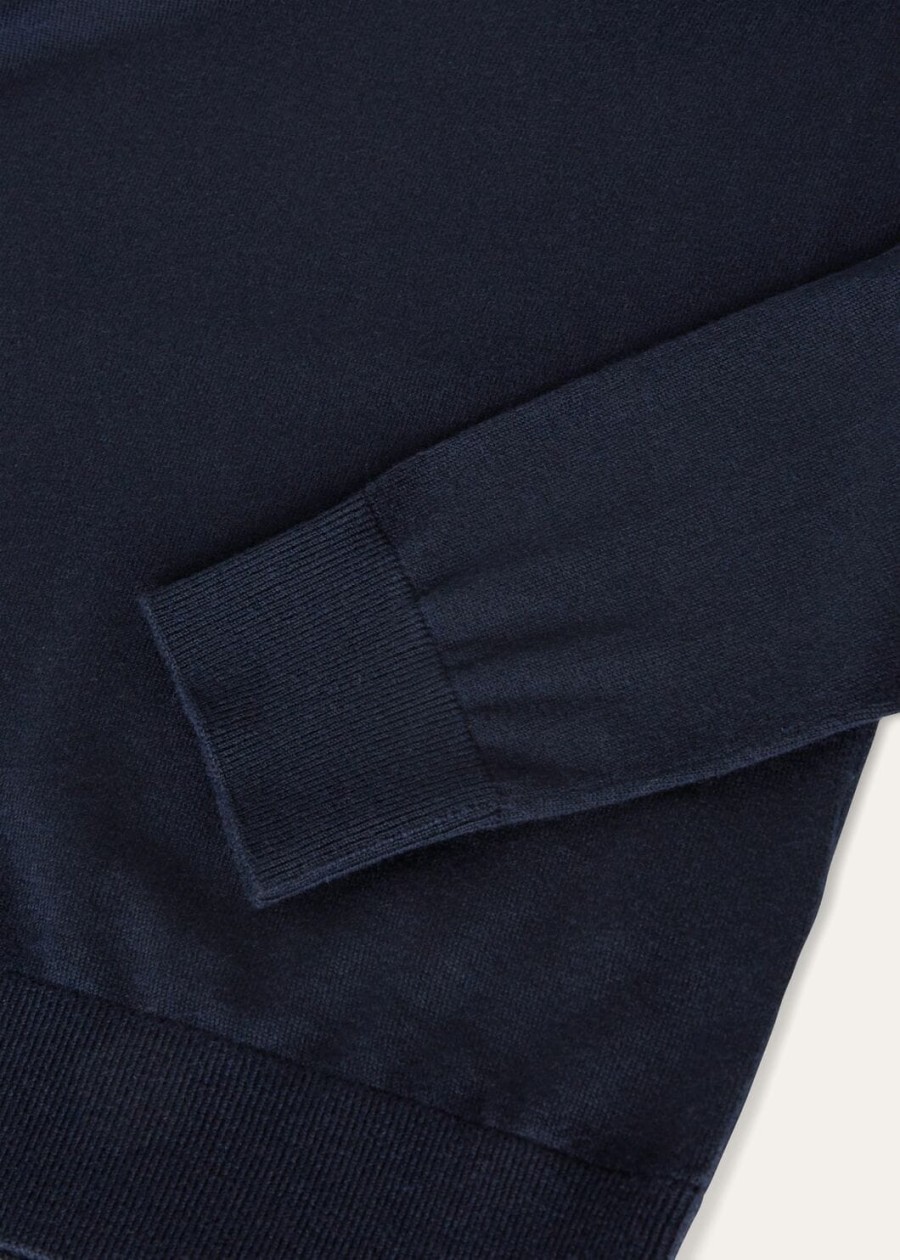 nowy piuma v-deck cashmere navy blue