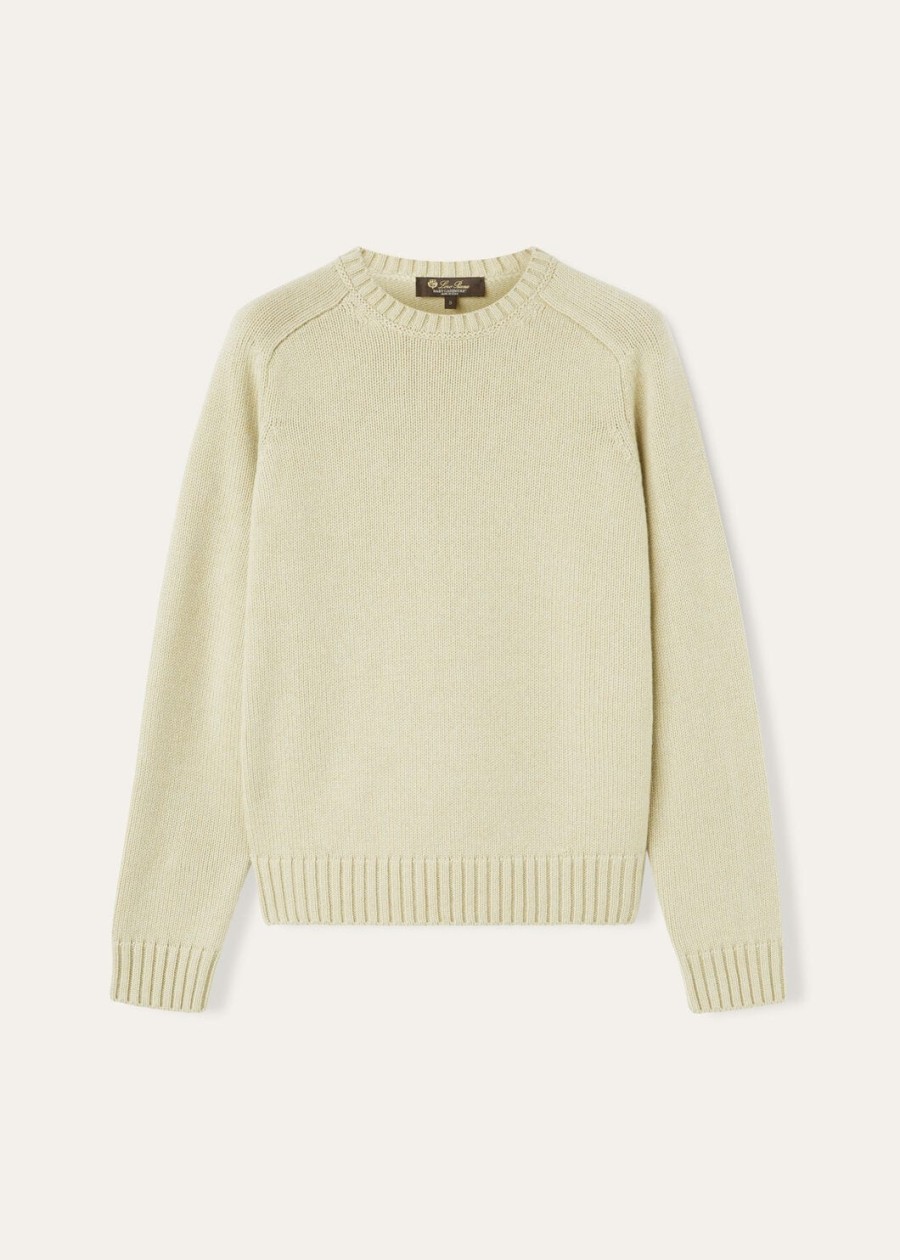 parksville crewneck baby cashmere helichrysum melange