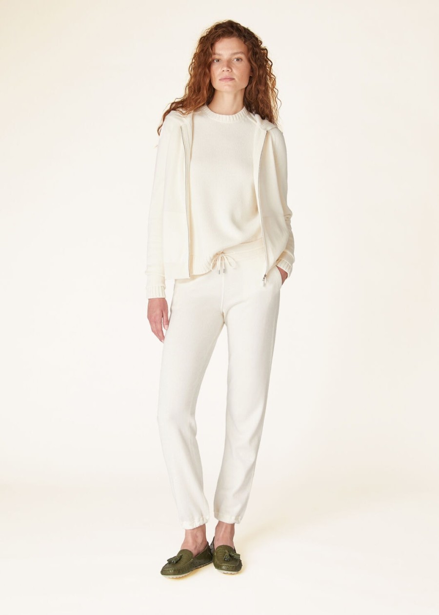 parksville bluza z okrągłym dekoltem baby cashmere white titanium