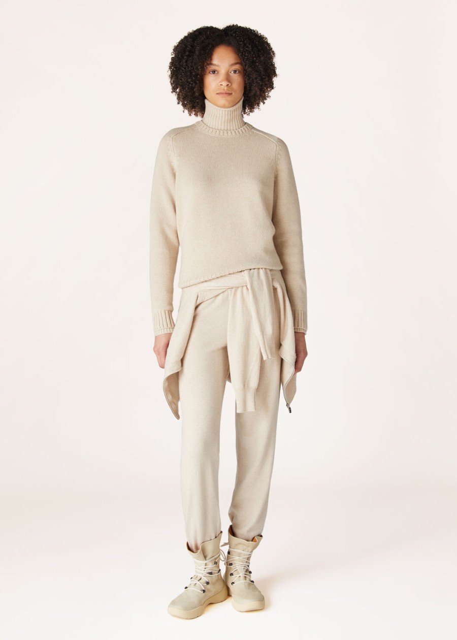 parksville bluza z okrągłym dekoltem baby cashmere natural melange
