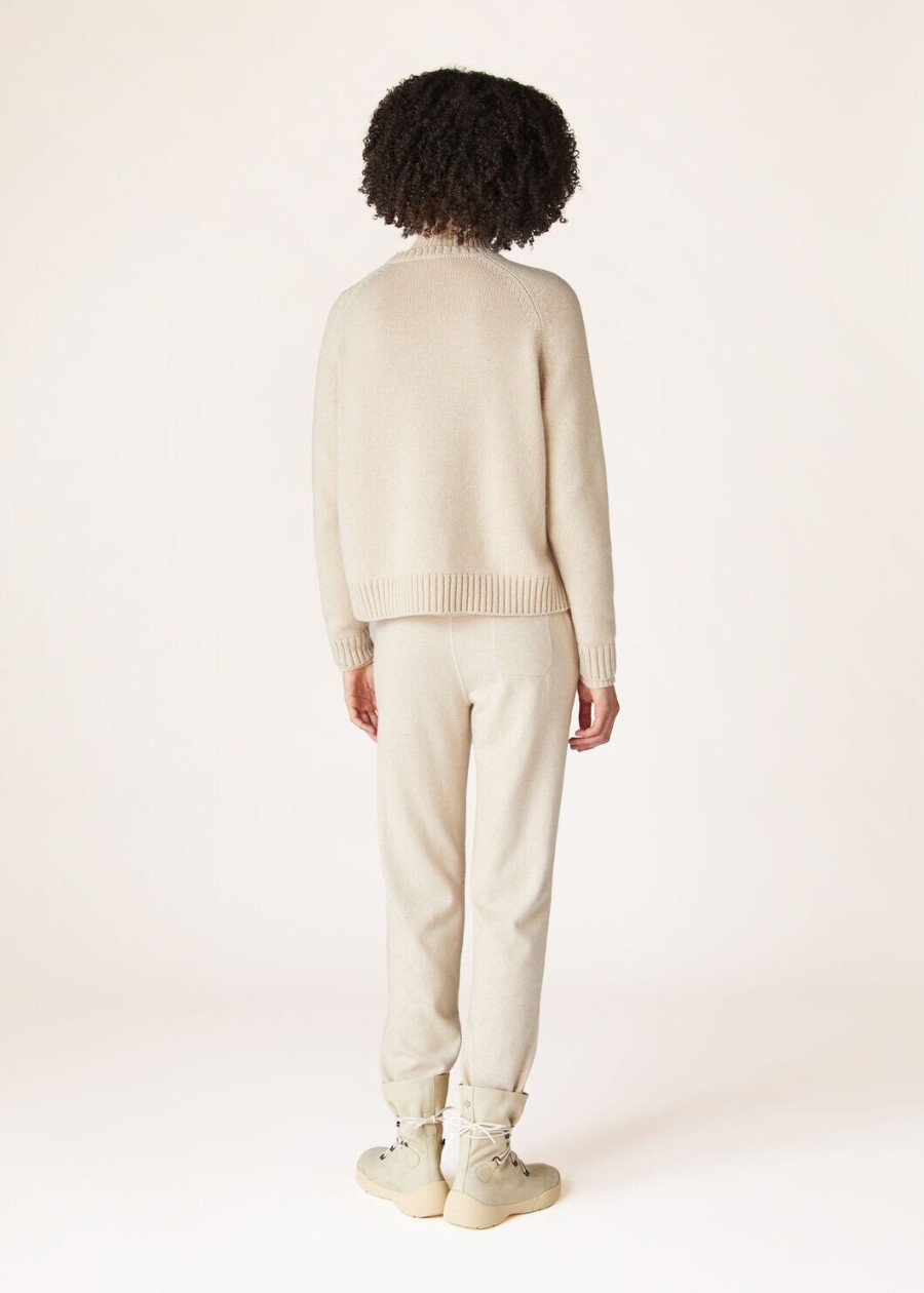parksville bluza z okrągłym dekoltem baby cashmere natural melange