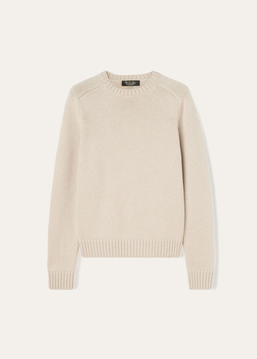 parksville bluza z okrągłym dekoltem baby cashmere natural melange