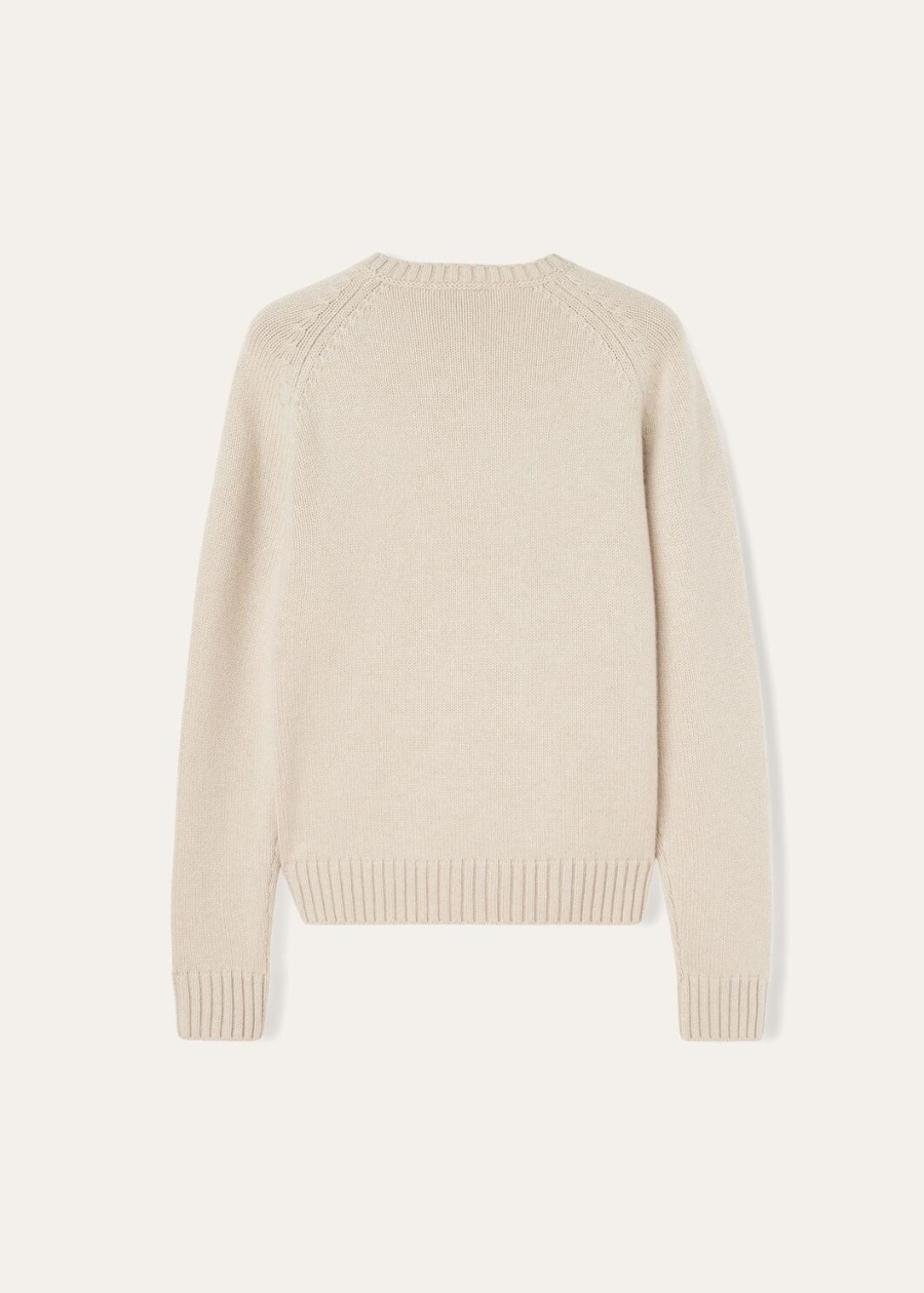parksville bluza z okrągłym dekoltem baby cashmere natural melange