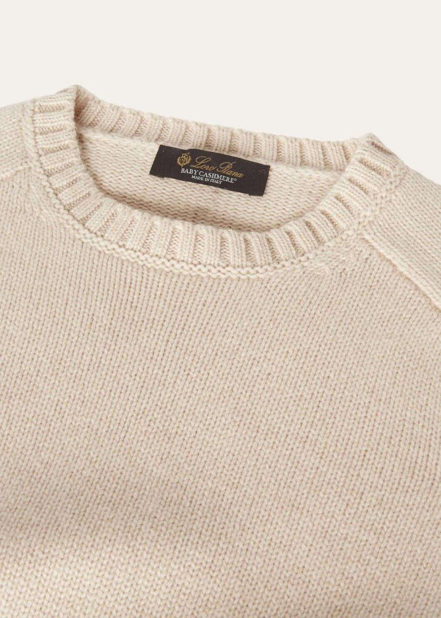 parksville bluza z okrągłym dekoltem baby cashmere natural melange